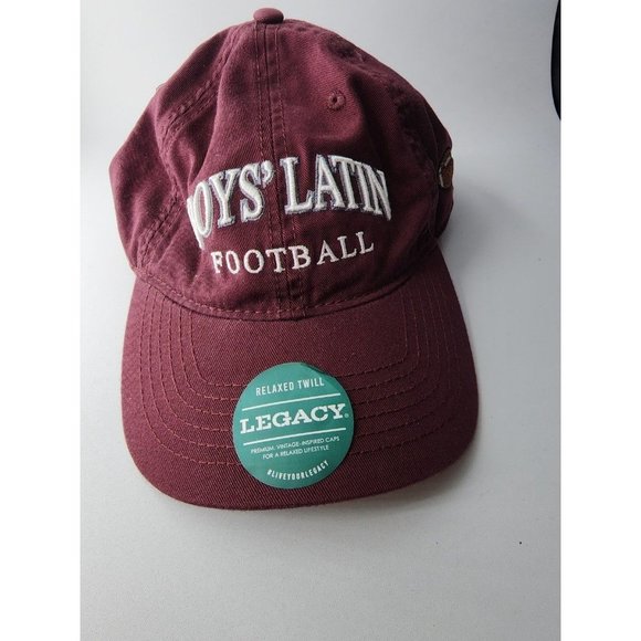 Latin Football Burgundy Men's Adjustable Legacy cap - Picture 6 of 6